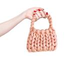 Women Crochet Bag Handbag Fashion Woven Chunky Trendy Satchel Pouch Underarm Bag