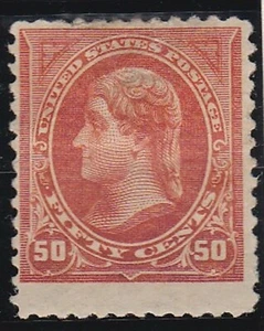 USA 1895 50c ORANGE JEFFERSON MHR - Picture 1 of 2