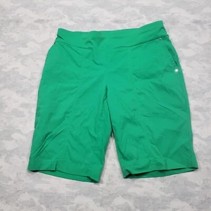 Zenergy By Chicos Shorts Womens 0 Kelly Green Bermuda Pull On Stretch - Picture 1 of 11