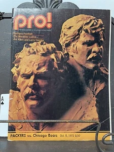 1970'S GREEN BAY PACKERS LAMBEAU FIELD Offical Program Packers vs Bears 10/8/72 - Picture 1 of 12