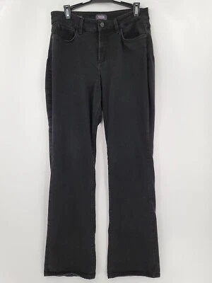 NYDJ Barbara Bootcut Pants Womens Adult Size 12 32x33 Black Viscose Stretch - Image 1 of 4
