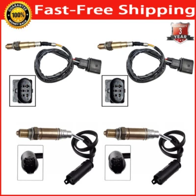 Set of 4 Oxygen Sensor Up+Downstream For BMW 760LI 6.0L V12 2003 2004 2005 2006 - Imagem 1 de 4