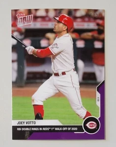 2020 Topps Now - #89 Joey Votto Purple #/25 - Picture 1 of 2