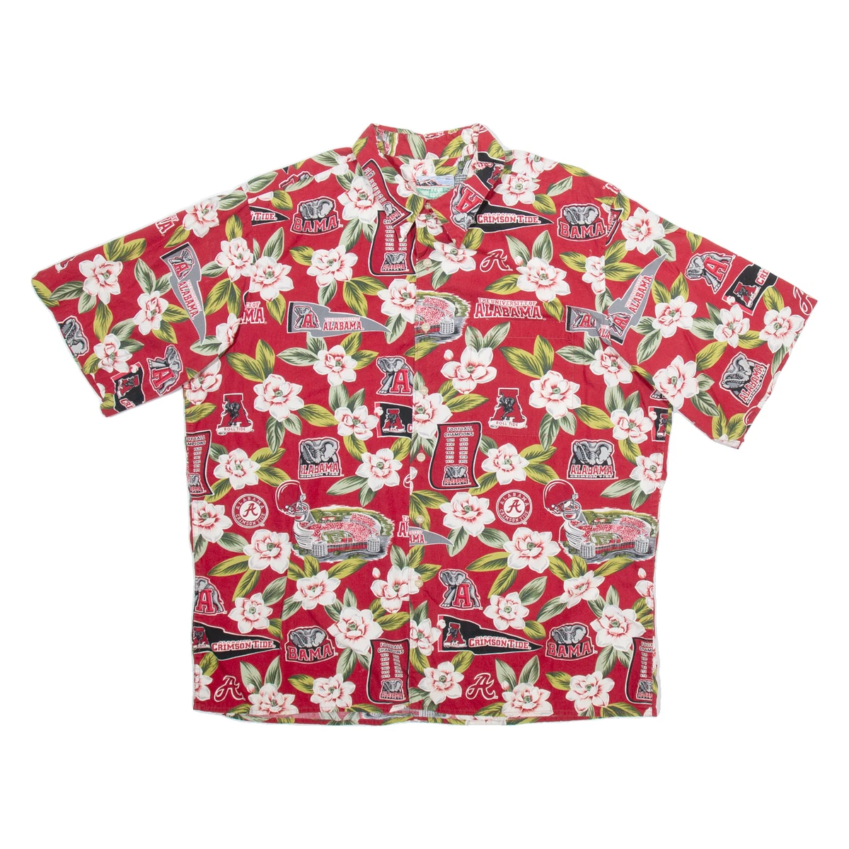 Reyn Spooner Men's Classic Fit Aloha Shirt - 55% Cotton 45% Polyester, Button-Down Collar