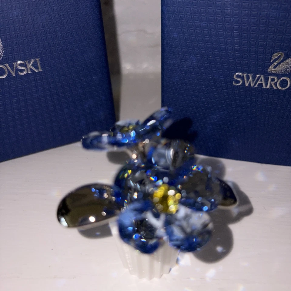 NIB Swarovski Crystal SCS Figurine  Forget Me Not - Image 1 of 3