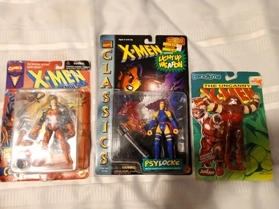 X-MEN Toy Biz Psylocke 1996, Corsair Phoenix Saga 1994, Bendem Juggernaut 3 Lot - Image 1 of 4