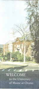 Brochure/Map, Welcome to the University of Maine at Orono c1960s? Vintage - Picture 1 of 1
