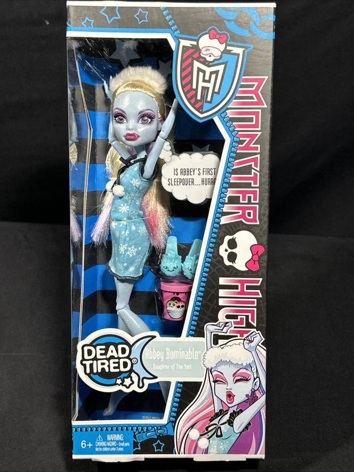 Abbey Bominable Dead Tired Monster High Doll 2012 Mattel X6917 NRFB