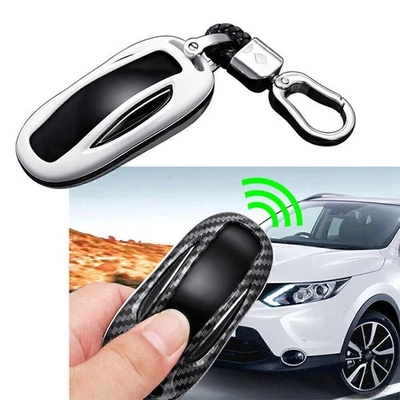 Car White Smart Key Fob Case Protect Cover Accessories Fit Tesla Model X - Image 1 of 4