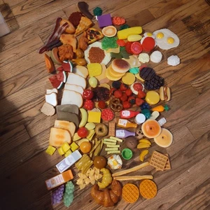Kaplan 164 Piece Pretend Plastic Food Realistic Daycare, Preschool, Kitchen - Picture 1 of 18