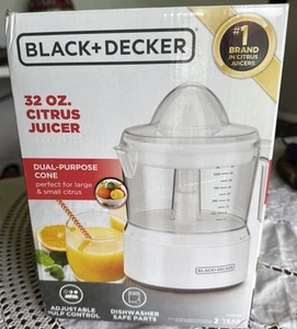 Brand New Black+Decker 32 Oz Electric Citrus Juicer, White CJ650W - Picture 1 of 3