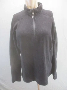 Mountain Hardwear Size M Mens Black Fleece Wool Blend Zip Outdoor Pull Over 748 - Picture 1 of 9