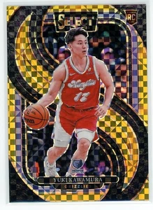 2024-25 SELECT YUKI KAWAMURA GOLD PRIZM ROOKIE #/10 PREMIER LEVEL RC G21 - Picture 1 of 2
