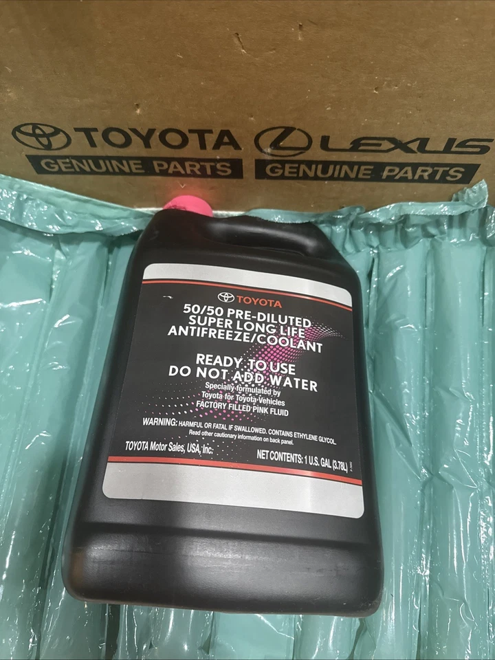 Refrigerante anticongelante rosa Super Long Life Toyota/Lexus, OEM nuevo Foto 1 de 4