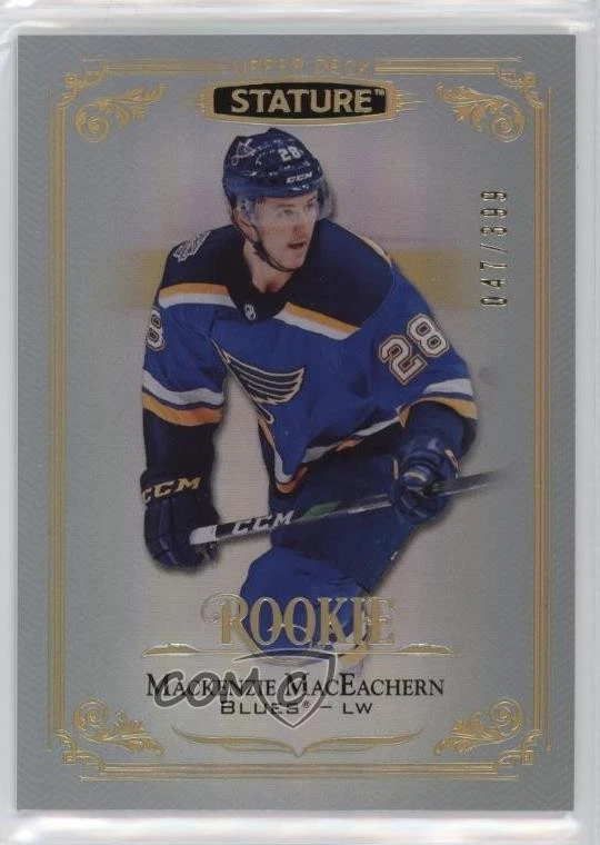 2019-20 Upper Deck Stature Rookies /399 Mackenzie MacEachern #121 Rookie RC - Image 1 of 2