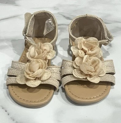 Sandalias Koala Niñas Pequeñas Floral Beige Talla 5 - Nunca Usadas Foto 1 de 4