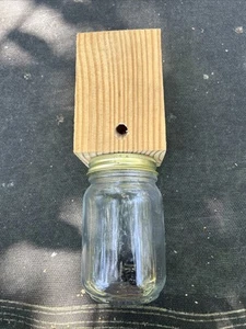 Carpenter Bee Trap (WITH JARS!) - Handmade! Made With Reclaimed! Wood! - Picture 1 of 2