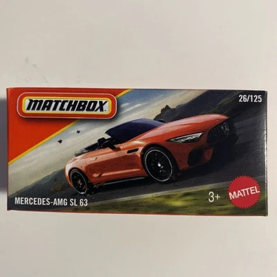 Matchbox Mercedes Benz SL 63 AMG 26/125 Power Grab 2025 1:64 Modellauto Cabrio - Bild 1 von 2