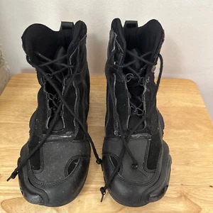 Vega Merge Motorcycle Riding Boots Shoes, Black, Men 11 Missing Front Flap AS IS - Foto 1 di 5