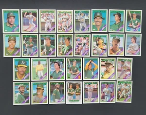 ATHLETICS A's TEAM SETS Your Pick 1984 -2022 Topps Fleer Donruss Score UpD Cards - Picture 1 of 44