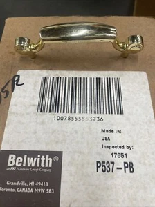 Lot o 25 BELWITH Brass Pull Cabinet Drawer Kitchen Bathroom Hardware Made in USA - Picture 1 of 7