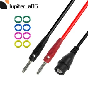 Peakelect BNC Male to Dual 4mm Stackable Banana Plug Test Lead for Oscilloscope - Picture 1 of 7