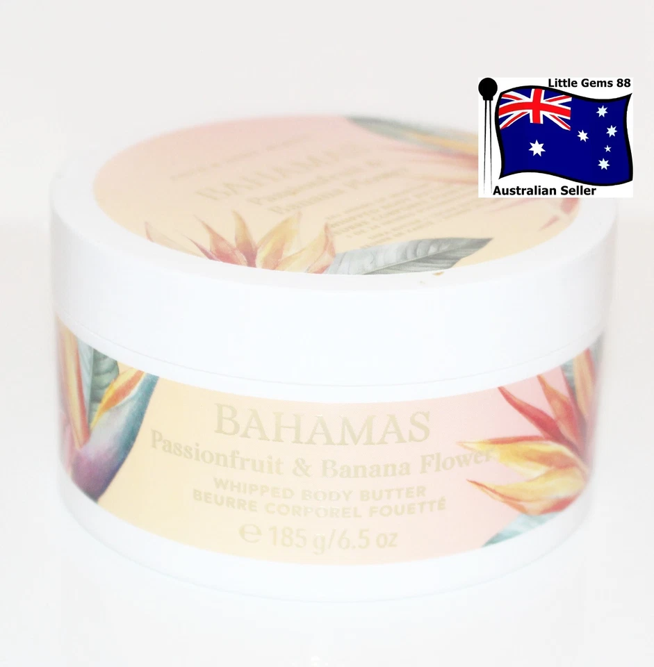 BATH & BODY WORKS BAHAMAS PASSIONFRUIT & BANANA FLOWER WHIPPED BODY BUTTER - image 1 of 1