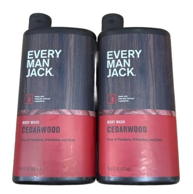 Every Man Jack Body Wash Cedarwood Scent (Pack Of 2) 16.9 fl oz - Image 1 of 2