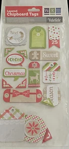 Christmas Yuletide layered chipboard tags we are memory keepers new in package - Picture 1 of 13