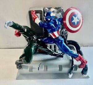 Vintage Toy Biz Captain America And Red Skull Assembled Model Nice Paint