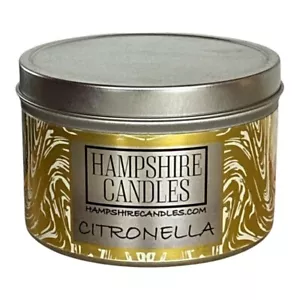 Citronella Scented Candle, Strong Fragrance, Soy Wax, Hand Poured - Picture 1 of 5