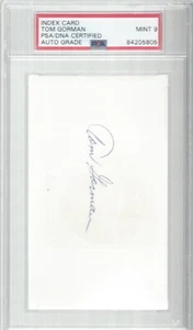 TOM GORMAN, 1981-87 EXPOS.METS,PHILLIES,PADRES, INDEX CARD, MINT 9 - Picture 1 of 1