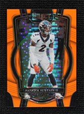 2022 Panini Select Club Level Neon Orange Pulsar Prizm 7/7 Patrick Surtain II