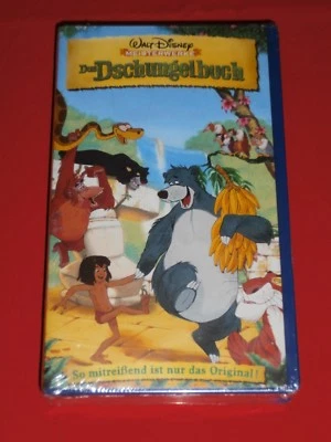 Dschungelbuch MOGLI Walt Disney Zeichentrick Meisterwerk VHS Video Kassette +NEU - Bild 1 von 4