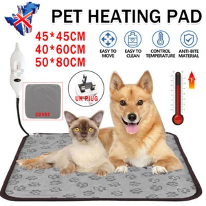Pet Heating Pad Cat Dog Electric Heat Mat Heated Bed Dog Puppy Whelping Pads UK - Picture 1 of 21