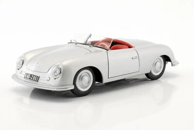 Nuevo Coche Modelo AUTOart Porsche 356 Número 1 1948 1:18 Plateado 78072 KidBX Foto 1 de 4
