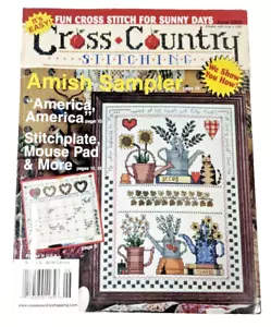 Cross Country Stitching Magazin Juni 2002 Amish Sampler, Mauspad, Kalender - Bild 1 von 8