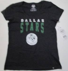New '47 brand Dallas Stars NHL Hockey T-Shirt Adult women size medium black NWT - Picture 1 of 4