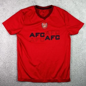 Arsenal AFC Shirt Men's Size Medium  V-Neck Short Sleeve Red - Picture 1 of 7