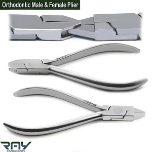 Orthodontic Male & Female Torquing Pliers Dental Torque Bending Arch Wire Plier - Picture 1 of 5