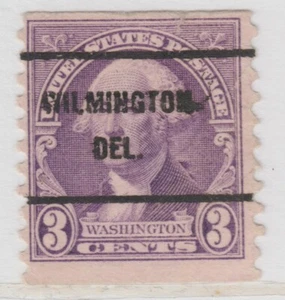 US Scott 721 WILMINGTON DELAWARE Precancel Used Stamp A29P15F39215 - Picture 1 of 1