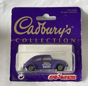 Vintage Majorette Promo Toy Car #203 Cadburys Buttons Chocolate VW 1302 1990's