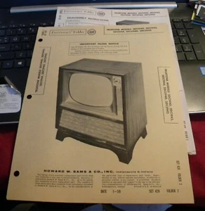 TRUETONE TELEVISION RECEIVER - 5 MODELS (SAMS PHOTOFACT 428-2) - Foto 1 di 1