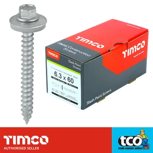 Timco Double Slash Point Timber Hex Head TEK Screws - 100 Box - Picture 1 of 11