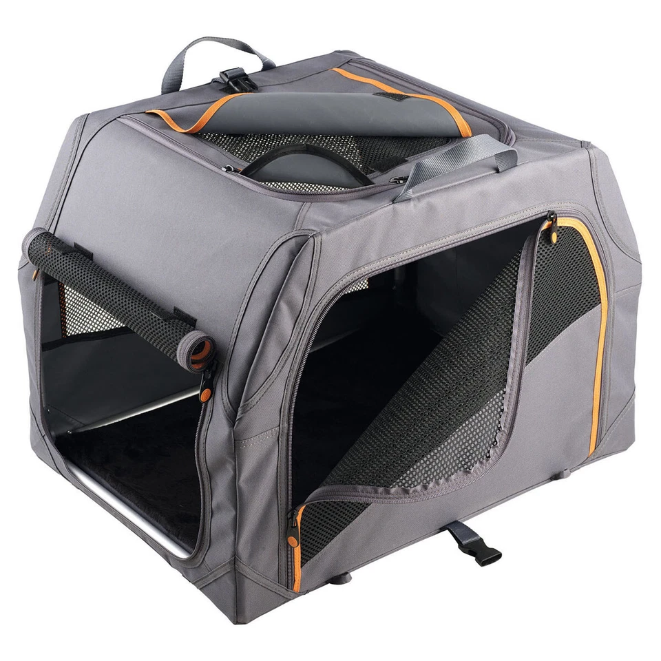 Hunter Hundetransportbox Alu-Gestell faltbar, leicht, mit Liegematte, vielseitig - Bild 1 von 4