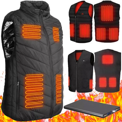 Chaleco térmico 5/9 zonas de calefacción con batería de 20000 mAh chaleco de calefacción eléctrico Foto 1 de 4