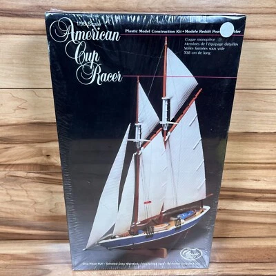 RARE American Cup Racer Sailboat  1988 Lindberg 1/96 Scale Model Kit 1988 SEALED - Image 1 of 4