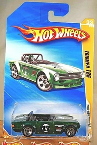 2009 Hot Wheels #33 New Models 33/42 TRIUMPH TR6 Green Variation w/Chrome 5 Sp - Picture 1 of 5