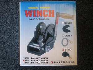 TRAILER WINCH . 4 : 1 RATIO . BOAT & GENERAL PURPOSE - Picture 1 of 4