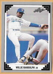 Willie Randolph Milwaukee Brewers #419 - Hoja Casi Nuevo - Como Nuevo 1991 - Imagen 1 de 2